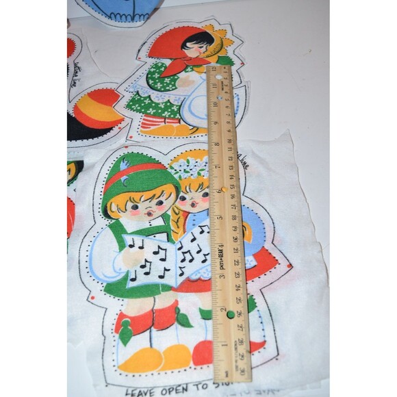 Vtg CUT & SEW Fabric Panels CUT  See Photos circus cute children etc... - Picture 7 of 9